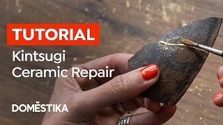 Kintsugi Tutorial How to Glue Your Broken Bowl  Clara Graziolino  Domestika English [upl. by Aric63]