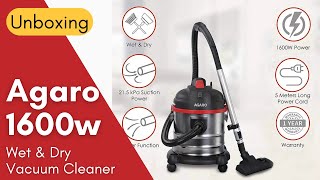 Agaro 1600 Watt Wet and Dry Vacuum cleaner [upl. by Ecydnak]