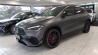 G6421 Mercedes AMG GLA 45 S 4MATIC Night Paket Aerodynamik mountaingrau magno [upl. by Dlared]