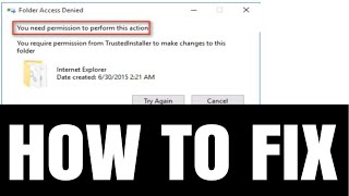 FIXED  You need permission to perform this action  Windows 10Windows 11 [upl. by Formica738]