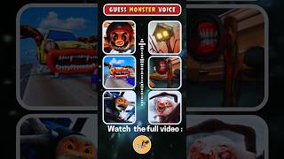 Guess The MONSTERS VOICE  Choo Choo Charles Siren Head Car Eater  Meme Coffin Dance [upl. by Cadmar]