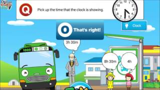 Tayos Driving Game playing green bus learning clock and time [upl. by Yde]