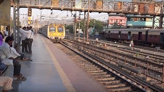 Busy Bee  Ever Busy Thane Railway Station in Mumbai Shows 4 Trains Arriving All In 257Mins [upl. by Serolod]