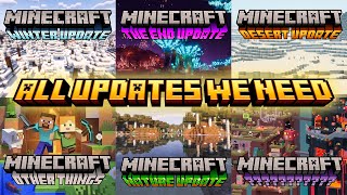 All Updates We Need In Minecraft [upl. by Ayiotal358]