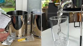 Purewell  stainless steel gravityfed water filtration system [upl. by Geffner]