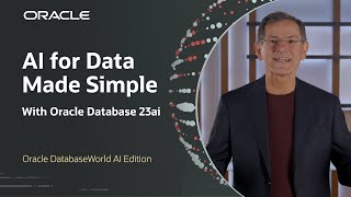 AI for Data Made Simple  Oracle DatabaseWorld AI Edition [upl. by Suehtomit785]