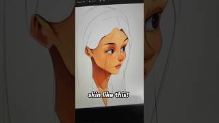 How to render skin ✨💄 art artist digitalart shorts [upl. by Akinit272]