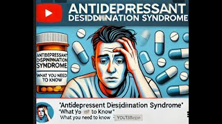 a case of antidepressant withdrawal symptoms that I saw yesterday [upl. by Sanjay]