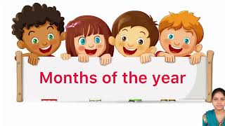 Month of the year  January February march months name for kids [upl. by Adnoloy]