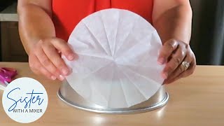 How to Make a Parchment Paper Circle  Baking Tip [upl. by Alla]