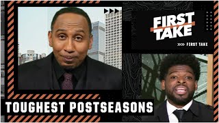 Stephen A amp PK Subban debate the TOUGHEST postseasons in sports 🍿  First Take [upl. by Atiuqihs240]