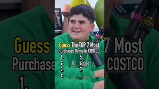 BIG JUSTICE Guesses The TOP 7 Most Purchased Costco Items shorts costco bigjustice therizzler [upl. by Eiram]