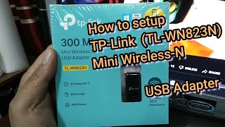 Installation of TPLink WirelessN USB Adapter [upl. by Obla]