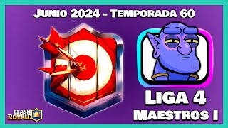 Clash Royale Camino de Leyendas  Liga 4 Maestros I  Gameplay sin comentar [upl. by Jit]