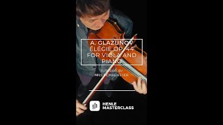 Nils Mönkemeyer teaches Glazunov’s Élégie op 44 for Viola and Piano [upl. by Urien]