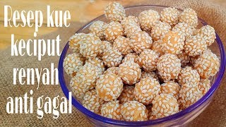 RESEP KUE KECIPUT RENYAH ANTI GAGAL  NO OVEN NO MIXER  KUE KERING  KUE LEBARAN [upl. by Wagstaff637]