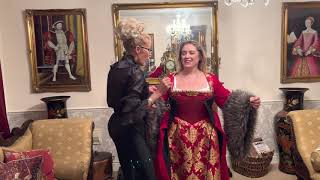 Dressing a Tudor Queen 👑 Learn to dress like a Tudor [upl. by Ahsinan]