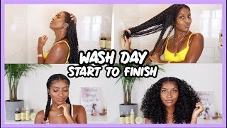 WASH DAY ROUTINE  MY SIGNATURE PIGTAIL BRAIDS DETAILED TUTORIAL [upl. by Novj601]