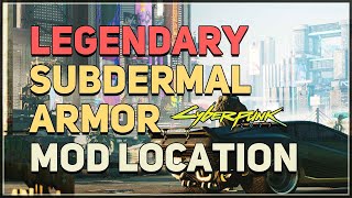 Legendary Subdermal Armor Mod Cyberpunk 2077 [upl. by Nire]