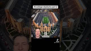 AI making college football stadiums part 2 cfp lsu westvirginia oregonducks notredame [upl. by Haelhsa]