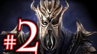 Skyrim Dragonborn Walkthrough Playthrough Part 2 HD  Exploring [upl. by Rekoob]