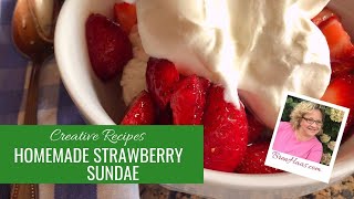 Strawberries Sundae Recipe [upl. by Aekerly213]