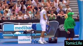 Woman Has a Medical Emergency in the Crowd During Tomic vs Istomin Match  Australian Open 2016  HD [upl. by Kotta]