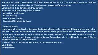 Briefe und EMails schreiben  nicht zum Deutschkurs kommen [upl. by Anear]