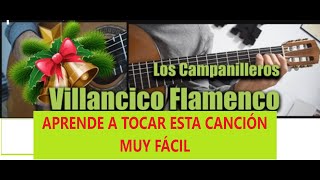 LOS CAMPANILLEROS VILLANCICO TUTORIAL DE GUITARRA [upl. by Atenek610]