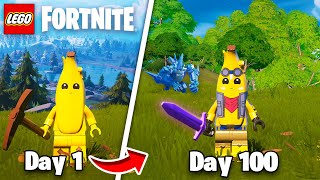 I Survived 100 Days in Lego Fortnite [upl. by Gibbie948]