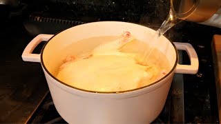 WHOLE BOILED CHICKEN  CHICKEN BASICS [upl. by Ynoyrb]