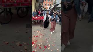 Corfu Old Town Easter Pot Throwing [upl. by Wilcox301]