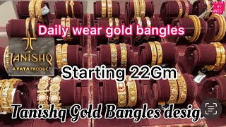 Tanishq Gold Bangles In Just 22Gm😍 Designs amp Price  Gold Bangle 2024 Tanishq  Gold Bangles [upl. by Edette]