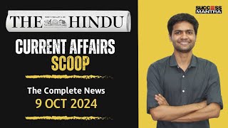 The Hindu Newspaper Analysis l 09 October 2024  Success Mantra  Current Affairs [upl. by Porter319]