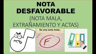 Soy Docente TODA SOBRE LA NOTA DESFAVORABLE [upl. by Ameekahs815]