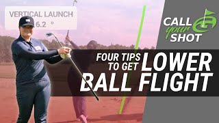 Angel Yin LPGA gives 4 Golf Tips on Lowering Iron Ball Flight [upl. by Assehc]