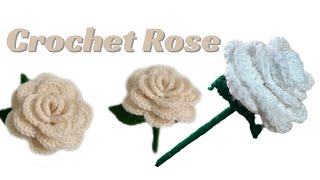 How to Crochet a Pretty Rose Flowers Tutorial  A StepbyStep Guide [upl. by Htebilil]