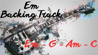 Em Backing Track  ROCK  85 Bpm [upl. by Anaeg]