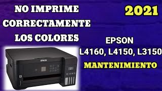 Impresora Epson L4160 no imprime correctamente  Como reparar impresor Epson L4160 L4150 [upl. by Martica]