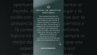 Ritual de Gratitud Nocturna🌑✨gratituddiaria ritual pazinterior CrecimientoEspiritual [upl. by Osicnarf]