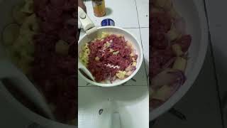 Corned beef with patatas handmade howtodoyournailsathome food kitchen cooking [upl. by Normi]