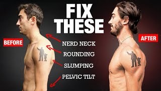 How to Fix Your Posture in 4 Moves PERMANENTLY [upl. by Teodoro]