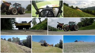 2Schnitt heuen in Österreich  Mähen und Schwaden  Steyr kompakt 375  GoPro [upl. by Eecak951]