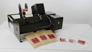 Label Applicator for Flat Surfaces  VERSAMATE300 Automatic Label Applicator [upl. by Reinnej492]