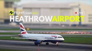 Heathrow Airport Live STRONG WINDS Tuesday 9th April 2024 [upl. by Margreta]