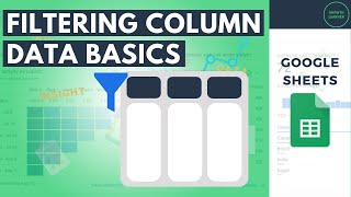 Google Sheets Column Filter Basics by Text Values [upl. by Yesnnyl327]