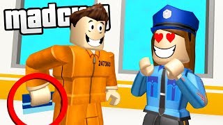 TRICKING POLICE TO ESCAPE MAD CITY PRISON Roblox [upl. by Kensell343]