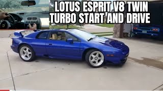 Lotus Esprit V8 Twin Turbo Start and Test Drive [upl. by Xuaegram]