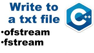 C CPP How to write to a txt file using fstream and ofstrea [upl. by Lebatsirhc671]