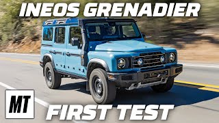 Ineos Grenadier First Test  Old School Cool Off Road Ready  MotorTrend [upl. by Ydnys]